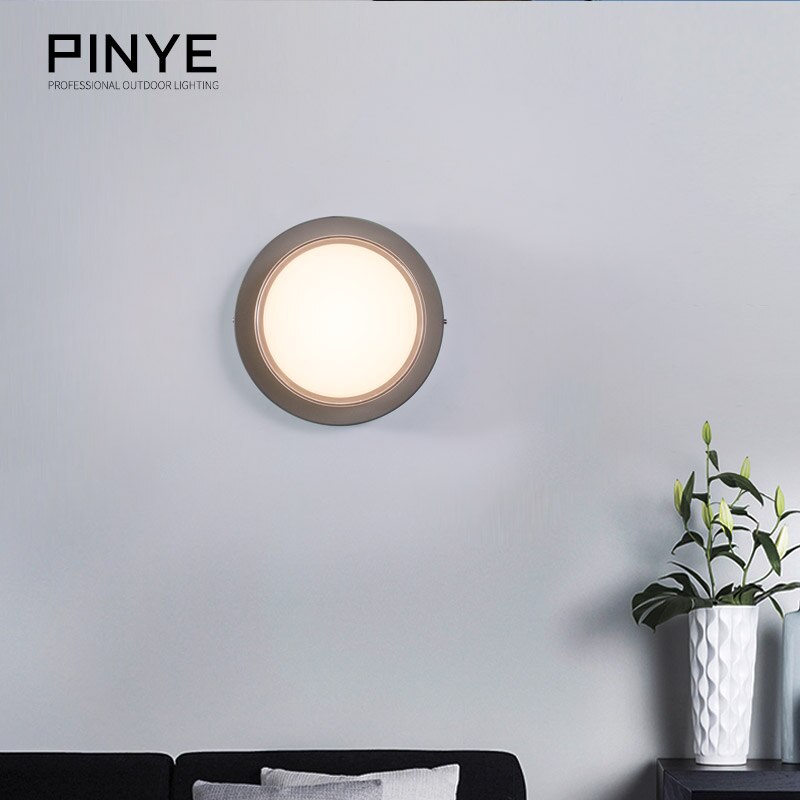 PINYE-벽 조명 따뜻한 조명 램프 LED 8W 실내 실외 유럽 벽 램프 LED 칩 조명 조명, 조명기구 PY012